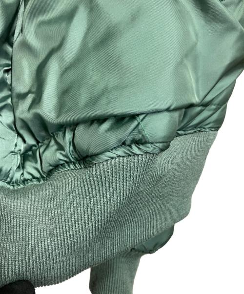 WEINTRAUB BROS.CO（ワイントラウブ・ブラザーズ・カンパニー）WEINTRAUB BROS.CO (ワイントラウブ・ブラザーズ・カンパニー) ナイロンツイル フライトジャケット グリーン サイズ:LARGEの古着・服飾アイテム