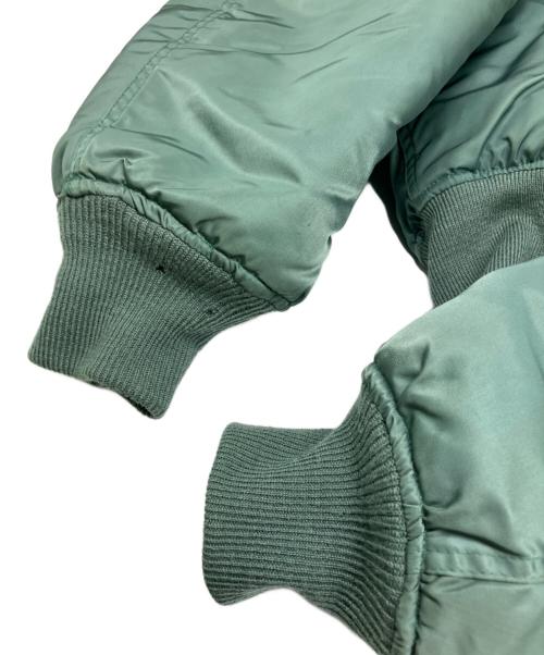 WEINTRAUB BROS.CO（ワイントラウブ・ブラザーズ・カンパニー）WEINTRAUB BROS.CO (ワイントラウブ・ブラザーズ・カンパニー) ナイロンツイル フライトジャケット グリーン サイズ:LARGEの古着・服飾アイテム