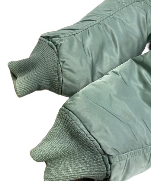 WEINTRAUB BROS.CO（ワイントラウブ・ブラザーズ・カンパニー）WEINTRAUB BROS.CO (ワイントラウブ・ブラザーズ・カンパニー) ナイロンツイル フライトジャケット グリーン サイズ:LARGEの古着・服飾アイテム