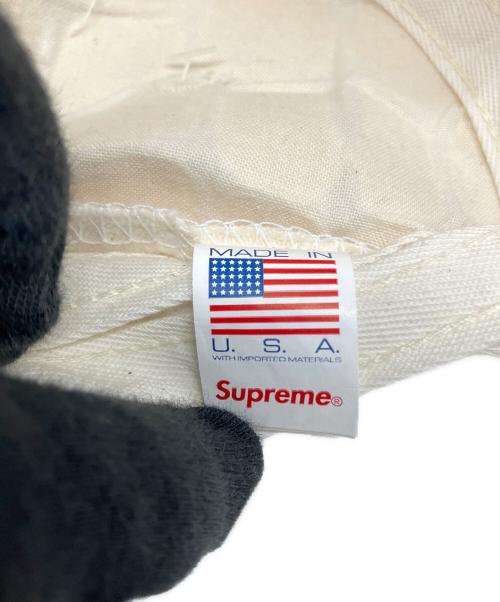 SUPREME（シュプリーム）Supreme (シュプリーム) Frayed Croc Denim Camp Cap（フレイド クロコ デニムキャップ） アイボリーの古着・服飾アイテム