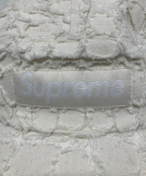 SUPREME（シュプリーム）Supreme (シュプリーム) Frayed Croc Denim Camp Cap（フレイド クロコ デニムキャップ） アイボリーの古着・服飾アイテム