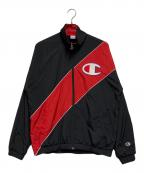 Championチャンピオン）の古着「ナイロンジャケット」｜レッド×ブラック