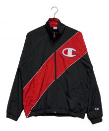 Champion（チャンピオン）の古着「ナイロンジャケット」｜レッド×ブラック