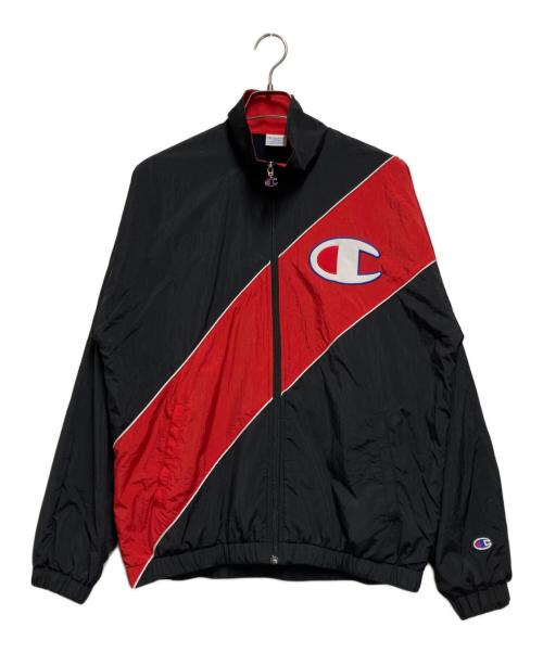 Champion（チャンピオン）Champion (チャンピオン) ナイロンジャケット レッド×ブラック サイズ:Lの古着・服飾アイテム