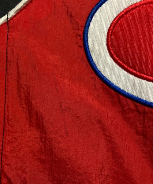 Champion（チャンピオン）Champion (チャンピオン) ナイロンジャケット レッド×ブラック サイズ:Lの古着・服飾アイテム