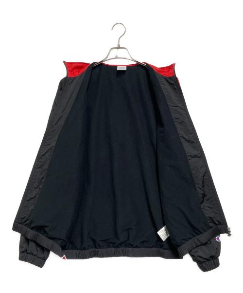 Champion（チャンピオン）Champion (チャンピオン) ナイロンジャケット レッド×ブラック サイズ:Lの古着・服飾アイテム
