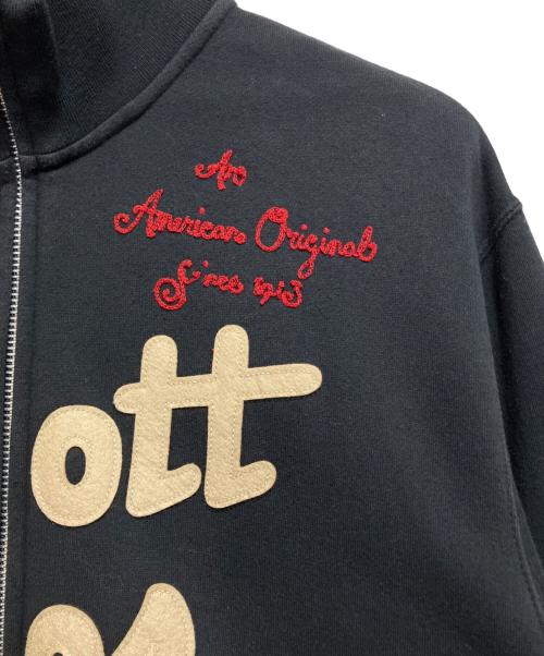 Schott（ショット）Schott (ショット) ジップアップスウェット ブラック サイズ:XLの古着・服飾アイテム