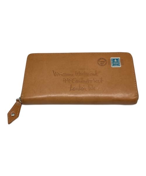 Vivienne Westwood（ヴィヴィアンウエストウッド）Vivienne Westwood (ヴィヴィアンウエストウッド) ラウンドファスナー財布 ブラウンの古着・服飾アイテム