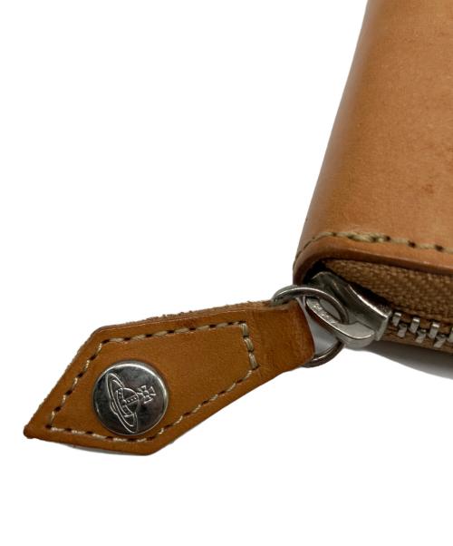 Vivienne Westwood（ヴィヴィアンウエストウッド）Vivienne Westwood (ヴィヴィアンウエストウッド) ラウンドファスナー財布 ブラウンの古着・服飾アイテム