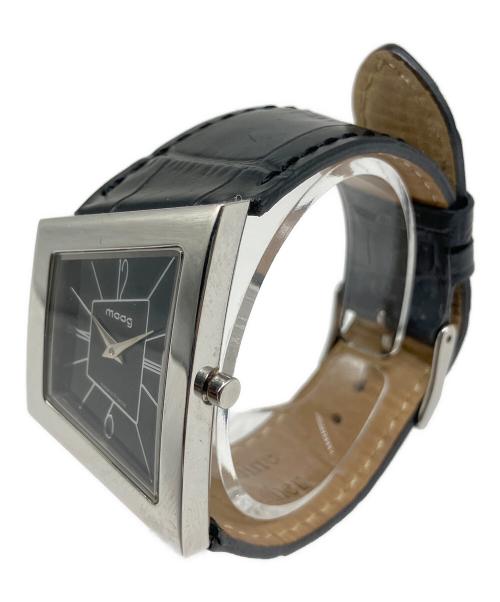 MOOG（モーグ）moog (モーグ) 腕時計 ブラック×シルバーの古着・服飾アイテム