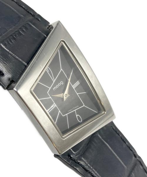 MOOG（モーグ）moog (モーグ) 腕時計 ブラック×シルバーの古着・服飾アイテム