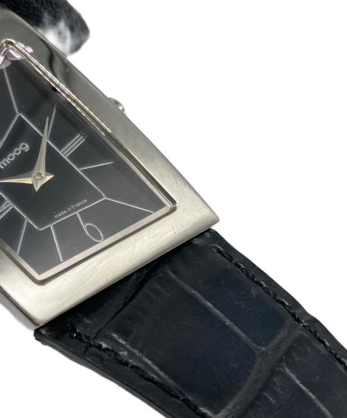 MOOG（モーグ）moog (モーグ) 腕時計 ブラック×シルバーの古着・服飾アイテム