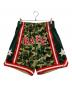 A BATHING APE（ア ベイシング エイプ）の古着「Basketball Shorts」｜グリーン×レッド