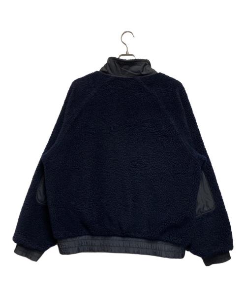 Willis&Geiger（ウィルスガイガー）Willis&Geiger (ウィルスガイガー) ボアジャケット ネイビー×グレー サイズ:Lの古着・服飾アイテム