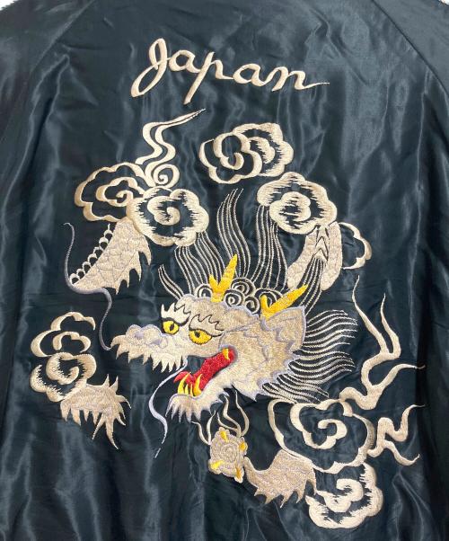 東洋エンタープライズ（トウヨウエンタープライズ）東洋エンタープライズ (トウヨウエンタープライズ) リバーシブルアセテートサテンスカジャン グリーン×ブラック サイズ:XLの古着・服飾アイテム