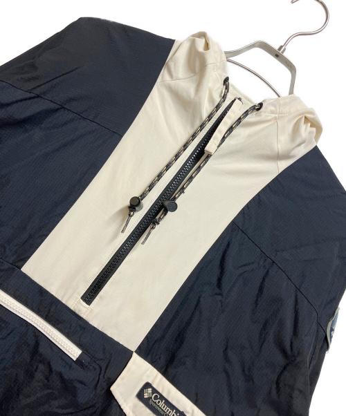 Columbia（コロンビア）Columbia (コロンビア) 撥水プルオーバージャケット ブラック×ホワイト サイズ:XLの古着・服飾アイテム