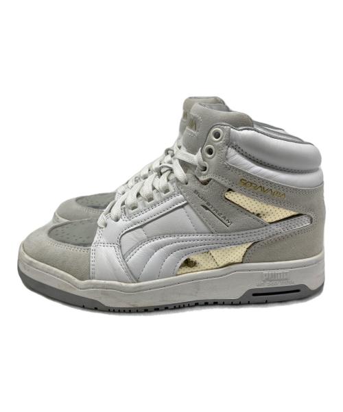 PUMA（プーマ）PUMA (プーマ) Hajime Sorayama (ハジメ ソラヤマ) Slipstream Mid（スリップストリーム ミッド） ホワイト×ライトグレー サイズ:US 6の古着・服飾アイテム