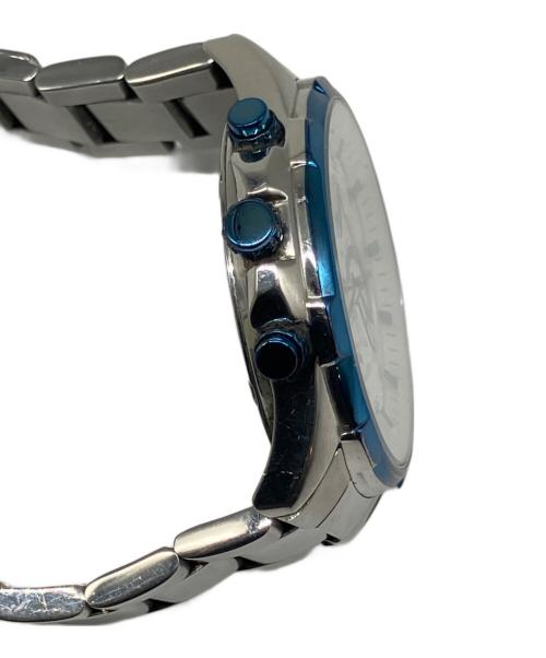 TECHNOS（テクノス）TECHNOS (テクノス) クロノグラフ ホワイト×ライトブルーの古着・服飾アイテム