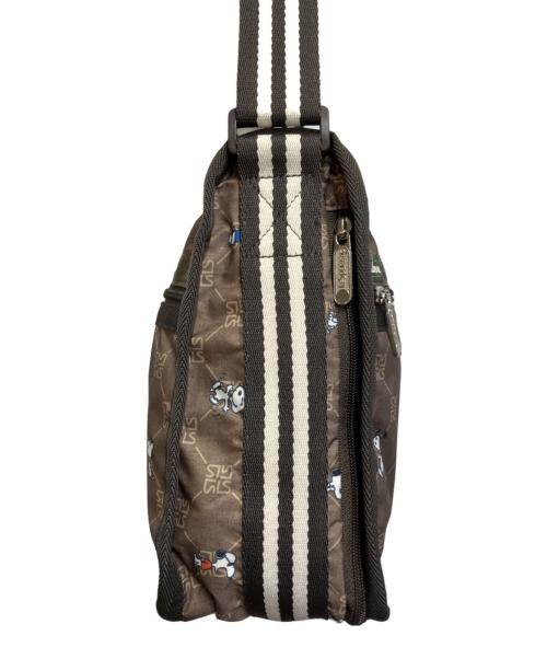 LeSportsac（レスポートサック）LeSportsac (レスポートサック) SNOOPY (スヌーピー) ショルダーバッグ ベージュ×ブラウンの古着・服飾アイテム