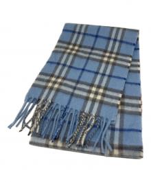 BURBERRY LONDON（バーバリーロンドン）の古着「マフラー」｜スカイブルー