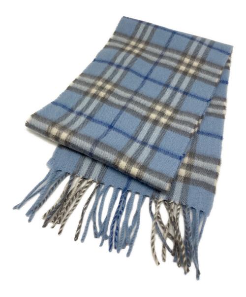 BURBERRY LONDON（バーバリーロンドン）BURBERRY LONDON (バーバリーロンドン) マフラー スカイブルーの古着・服飾アイテム