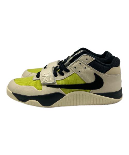 NIKE（ナイキ）NIKE TRAVIS SCOTT (トラヴィススコット) Jordan Jumpman Jack TR CJ1 T-Rexx（ジョーダン ジャンプマンジャック TR CJ1 T-Rexx） ベージュ×イエロー サイズ:US 12の古着・服飾アイテム