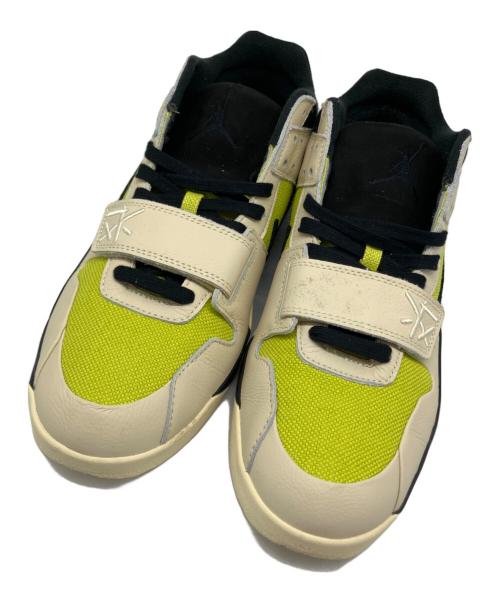 NIKE（ナイキ）NIKE TRAVIS SCOTT (トラヴィススコット) Jordan Jumpman Jack TR CJ1 T-Rexx（ジョーダン ジャンプマンジャック TR CJ1 T-Rexx） ベージュ×イエロー サイズ:US 12の古着・服飾アイテム