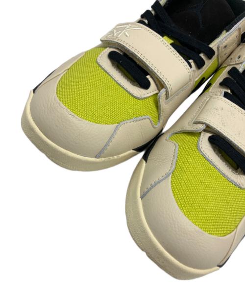 NIKE（ナイキ）NIKE TRAVIS SCOTT (トラヴィススコット) Jordan Jumpman Jack TR CJ1 T-Rexx（ジョーダン ジャンプマンジャック TR CJ1 T-Rexx） ベージュ×イエロー サイズ:US 12の古着・服飾アイテム