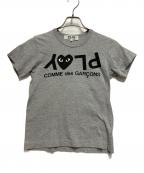 PLAY COMME des GARCONSプレイコムデギャルソン）の古着「半袖カットソー」｜ライトグレー