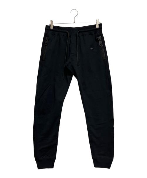 1PIU1UGUALE3 RELAX（ウノピゥウノウグァーレトレ リラックス）1piu1uguale3 relax (ウノピゥウノウグァーレトレ リラックス) 裏毛ビッグファスナーロングパンツ ブラック サイズ:JP XL / EU L / IT 50の古着・服飾アイテム