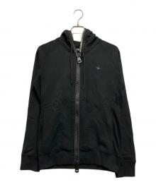 1PIU1UGUALE3 RELAX（ウノピゥウノウグァーレトレ リラックス）の古着「ビッグファスナー パーカー 」｜ブラック