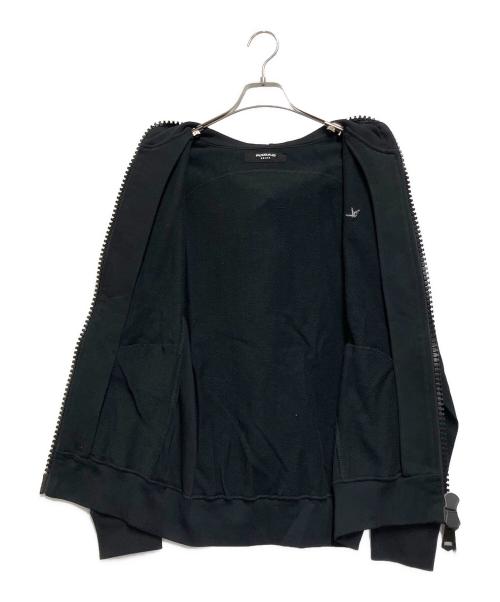 1PIU1UGUALE3 RELAX（ウノピゥウノウグァーレトレ リラックス）1piu1uguale3 relax (ウノピゥウノウグァーレトレ リラックス) ビッグファスナー パーカー  ブラック サイズ:JP XL / EU L / IT 50の古着・服飾アイテム