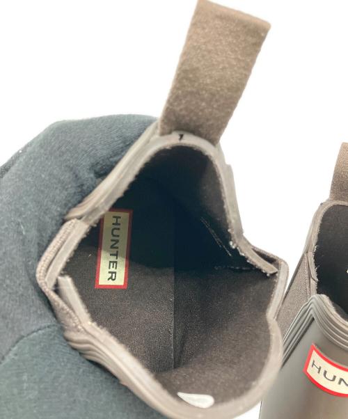 HUNTER（ハンター）HUNTER (ハンター) レインチェルシーブーツ ブラウン サイズ:US 6の古着・服飾アイテム