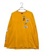 HUFハフ）の古着「長袖カットソー」｜イエロー