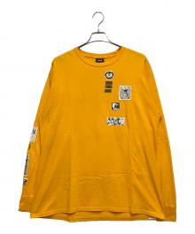 HUF（ハフ）の古着「長袖カットソー」｜イエロー
