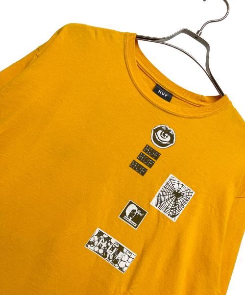 HUF（ハフ）HUF (ハフ) 長袖カットソー イエロー サイズ:XLの古着・服飾アイテム
