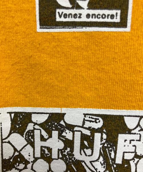 HUF（ハフ）HUF (ハフ) 長袖カットソー イエロー サイズ:XLの古着・服飾アイテム