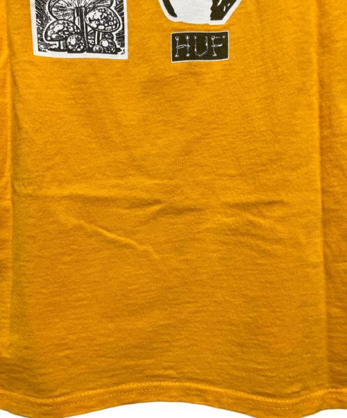 HUF（ハフ）HUF (ハフ) 長袖カットソー イエロー サイズ:XLの古着・服飾アイテム