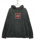 HUFハフ）の古着「パーカー」｜ブラック