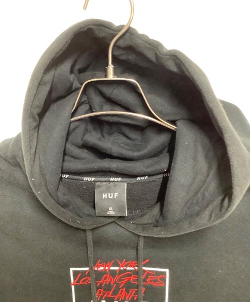 HUF（ハフ）HUF (ハフ) パーカー ブラック サイズ:SIZE XLの古着・服飾アイテム