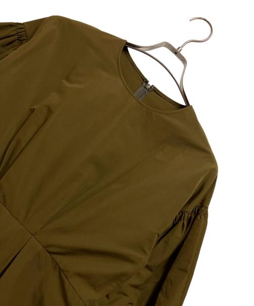 LANVIN（ランバン）LANVIN (ランバン) 半袖ワンピース カーキ サイズ:38の古着・服飾アイテム