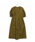 LANVIN（ランバン）の古着「半袖ワンピース」｜カーキ