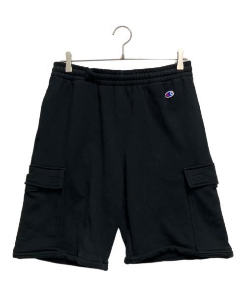 Champion（チャンピオン）Champion (チャンピオン) スウェットハーフパンツ ブラック サイズ:Mの古着・服飾アイテム
