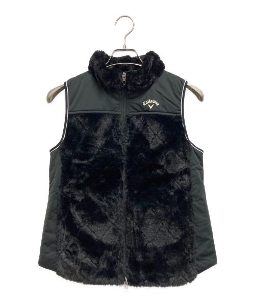Callaway（キャロウェイ）Callaway (キャロウェイ) フルジップダイヤボアベスト ブラック サイズ:Mの古着・服飾アイテム