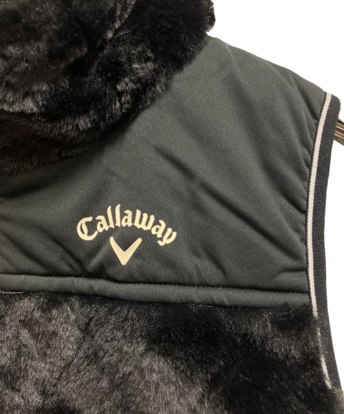 Callaway（キャロウェイ）Callaway (キャロウェイ) フルジップダイヤボアベスト ブラック サイズ:Mの古着・服飾アイテム