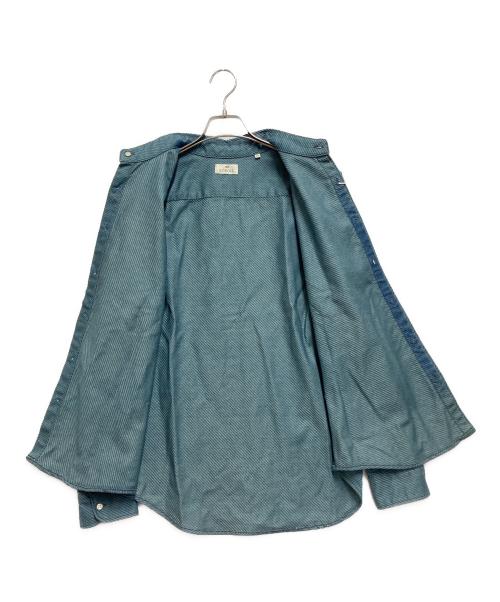 SCROLL（スクロール）scroll (スクロール) 長袖シャツ スカイブルー サイズ:LLの古着・服飾アイテム