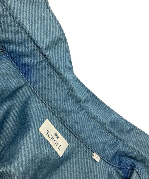 SCROLL（スクロール）scroll (スクロール) 長袖シャツ スカイブルー サイズ:LLの古着・服飾アイテム