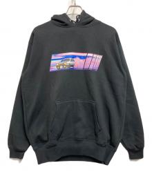 AZZURRO（アズーロ）の古着「プルオーバーパーカー」｜ブラック