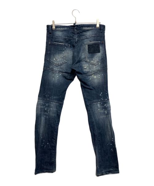 DSQUARED2（ディースクエアード）DSQUARED2 (ディースクエアード) Slim Jean スリムジーンズ ブルー サイズ:48の古着・服飾アイテム