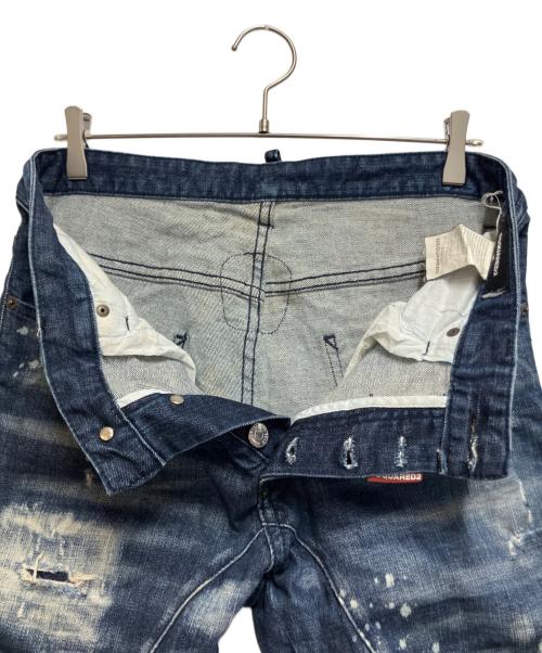 DSQUARED2（ディースクエアード）DSQUARED2 (ディースクエアード) Slim Jean スリムジーンズ ブルー サイズ:48の古着・服飾アイテム